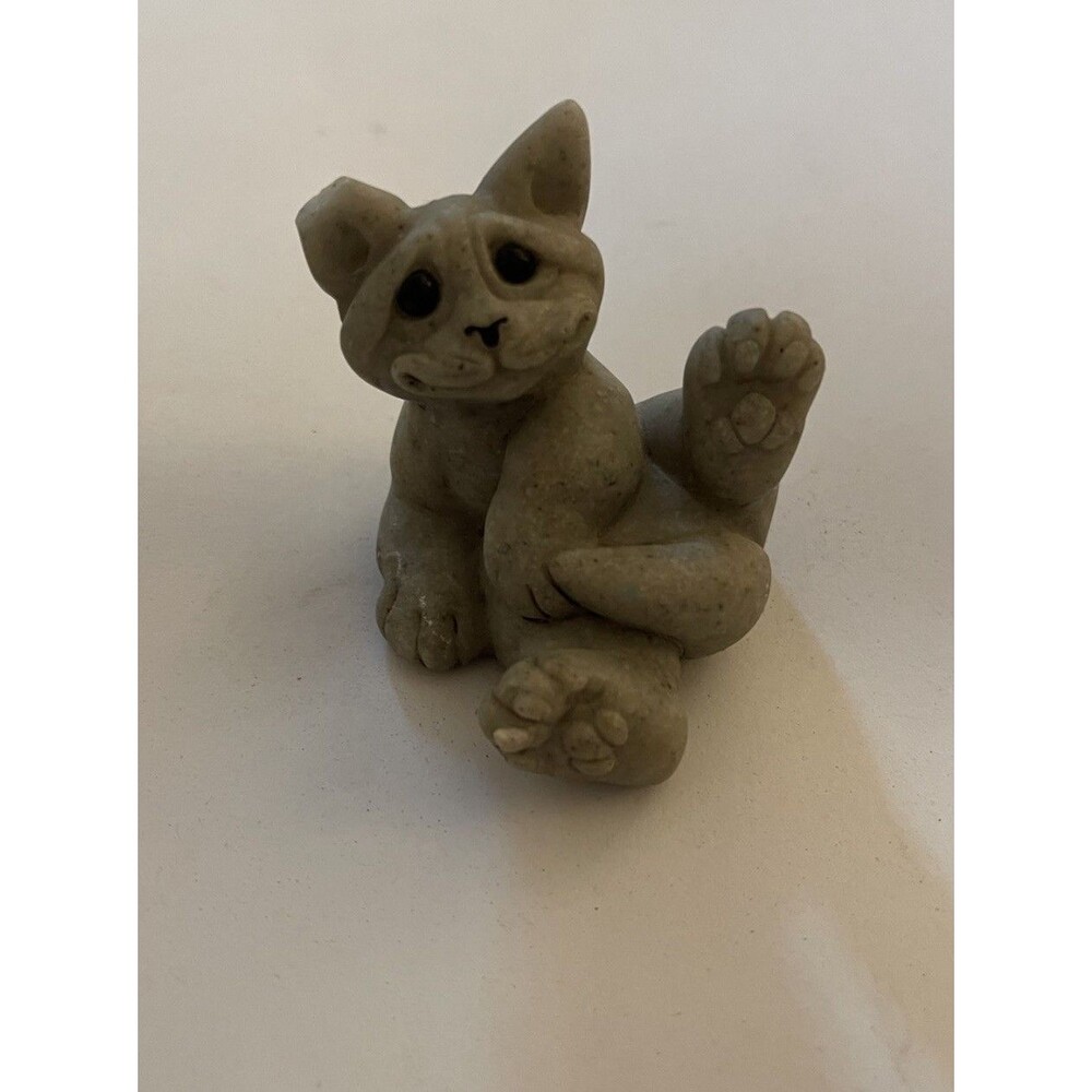 Vintage Quarry Critters Cat Clyde Figurine Second Nature Design **See Descrip**
